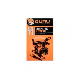 Guru Size Snap Link + Swivel 11 forgókapocs, 10 db/csg