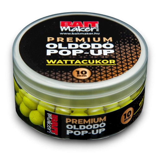 Bait Maker Premium Oldódó Pop Up 10mm Wattacukor 25g, bojli