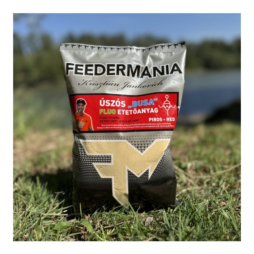 Feedermánia Úszós Busa Fluo - Piros 1000g, etetőanyag