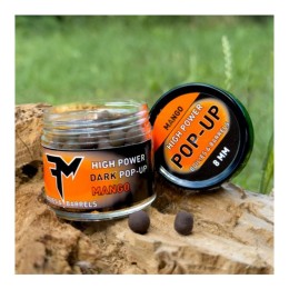 Feedermánia High Power Dark Pop-Up Boilies & Barrels 8mm Mango 14g, horogcsali