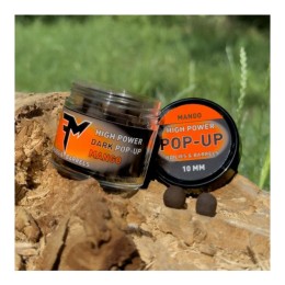 Feedermánia High Power Dark Pop-Up Boilies & Barrels 10mm Mango 14g, horogcsali