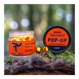 Feedermánia High Power Pop-Up Boilies & Barrels 8mm Mango 14g, horogcsali