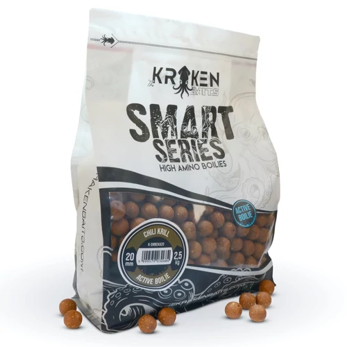 KRAKEN Smart Series Chili Krill Active Boilie 2,5kg 20mm - Hibrid Textúra
