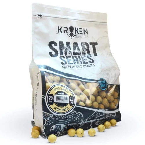 KRAKEN Smart Series Tigernut Energy Active Boilie 2,5kg 24mm - Hibrid Textúra