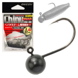 Decoy Sv-30 Chinu Head NS Black JIG Horog