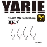 Yarie 727 MK Sharp #4 Barbless horog