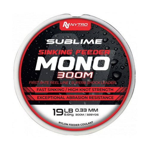 NYTRO SUBLIME SINKING FEEDER MONO 0,18 300M