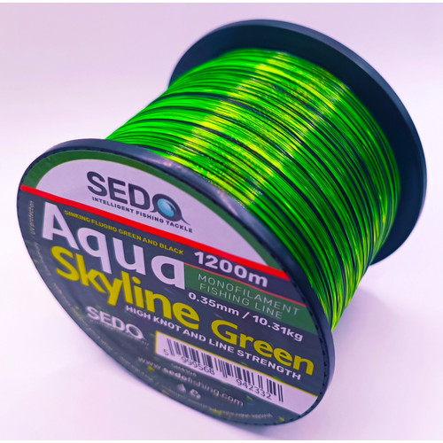 SEDO Aqua Skyline Green 1200 Méter Monofil Horgász Zsinór - 0.25mm 6.45kg - Image 2