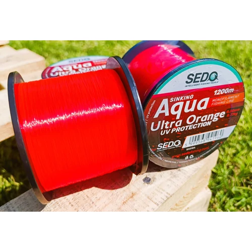 SEDO Aqua Ultra Orange 1200 Méter Monofil Horgász zsinór - 0.30mm 8.77kg - Image 5