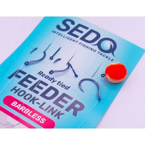 SEDO Carbon Carp Crystal Monofil Feeder rig Barbless - Szakáll Nélküli Feeder előke - 6-os 0.225mm-es monofil damil - Image 5
