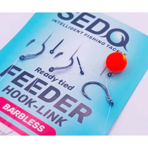 SEDO Carbon Carp Crystal Monofil Feeder rig Barbless - Szakáll Nélküli Feeder előke - 8-as 0.225mm-es monofil damil - Image 7