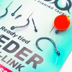 SEDO Carbon Carp Crystal Monofil Feeder rig Barbless - Szakáll Nélküli Feeder előke - 8-as 0.225mm-es monofil damil - Image 6