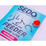 SEDO Carbon Carp Crystal Monofil Feeder rig Barbless - Szakáll Nélküli Feeder előke - 8-as 0.225mm-es monofil damil - Image 5