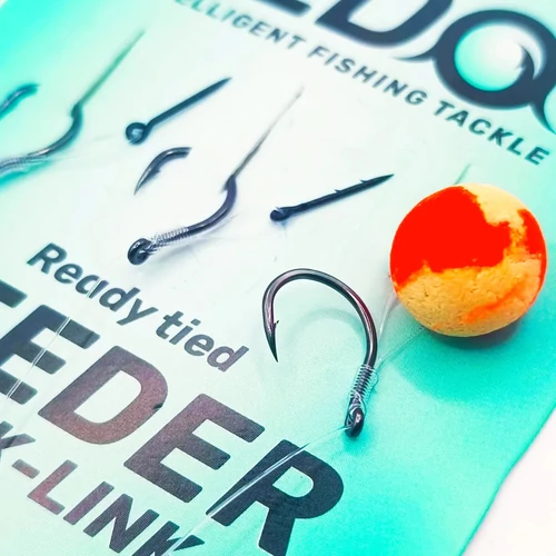 SEDO Carbon Carp Crystal Monofil Feeder rig - Előkötött Feeder előke - 12-es 0.20mm-es monofil damil - Image 3