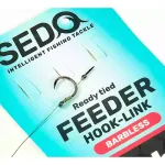 SEDO Carbon Carp Feeder Barbless- előkötött Szakáll nélküli Feeder előke - 6-os 0.10mm fonott damil - 7mm tüske - Image 4