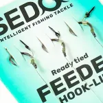 SEDO Carbon Carp Feeder előkötött Feeder előke - 12-es 0.14mm fonott damil - 10mm tüske - Image 2