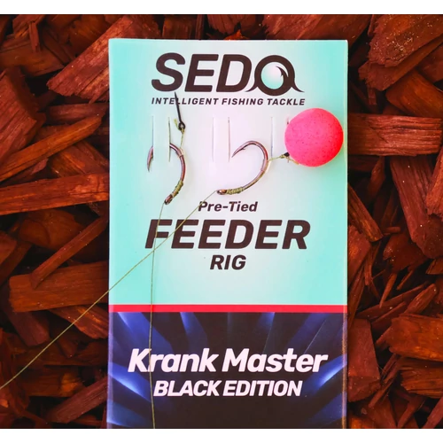 SEDO Krank Master Black Edition – Előkötött Feeder Előke - 8-as 0.14mm fonott damil 10-es tüske - Image 4