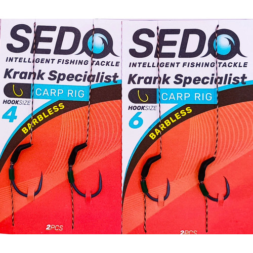 SEDO Krank Specialist Barbless - Szakáll Nélküli Előkötött bojlis horog előke - 4 - Image 4