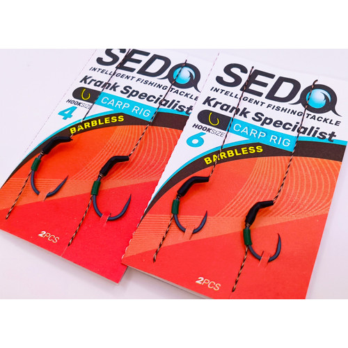SEDO Krank Specialist Barbless - Szakáll Nélküli Előkötött bojlis horog előke - 4 - Image 2