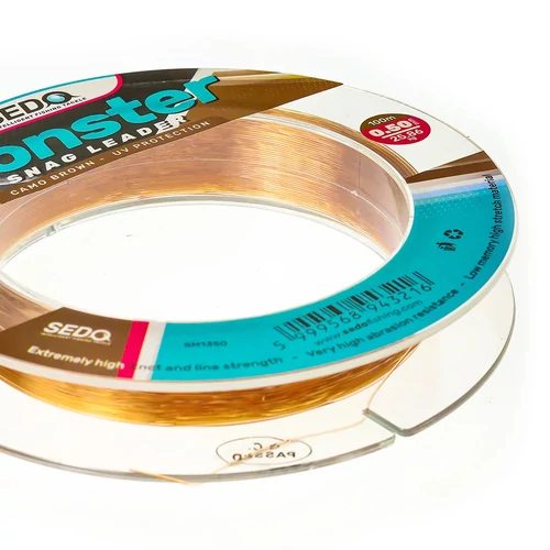 SEDO Monster Snag Leader - Camo Brown 100 Méter - 0.50mm 25.86kg - Image 2