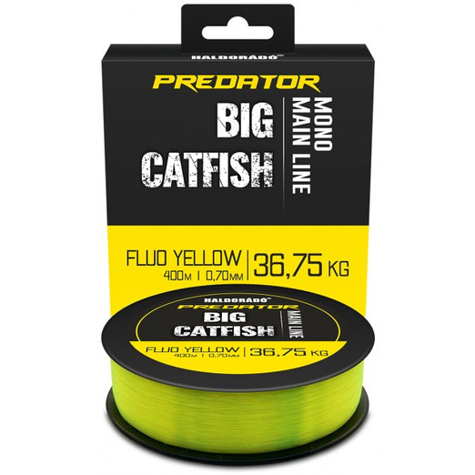 Haldorádó Predator Catfish Line Mono Fluo Yellow 0,70mm 36,75kg 400m, monofil zsinór