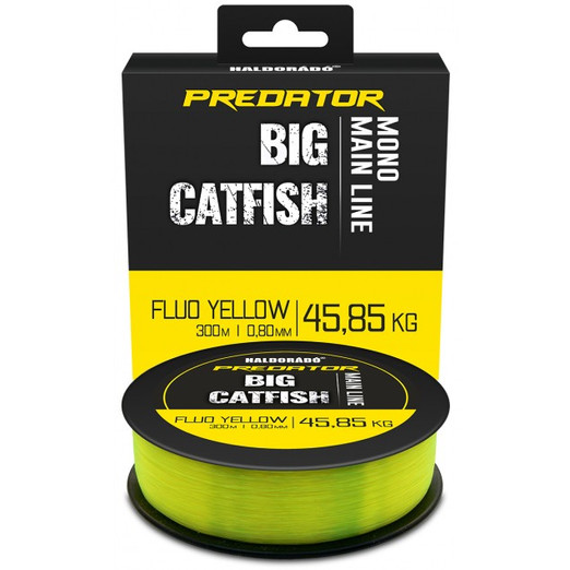 Haldorádó Predator Catfish Line Mono Fluo Yellow 0,80mm 45,85kg 300m, monofil zsinór