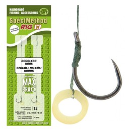 Haldorádó SpéciMethod Rig13 Braid Banded #10 Barbless, előkötött horog 2 db/csg