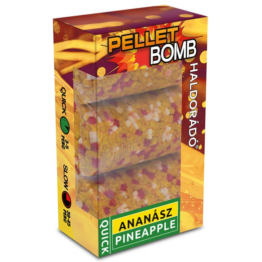Haldorádó Pellet Bomb Quick - Ananász, etető pellet 3 db/csg