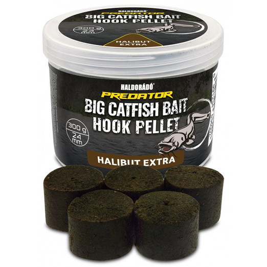 Haldorádó Catfish Bait Hook Pellet 24mm Halibut Extra, harcsázó pellet 300g