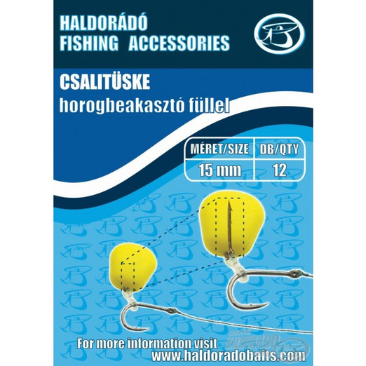 Haldorádó Csalitüske horogbeakasztó füllel 15mm 12 db/csg
