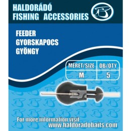 Haldorádó Feeder Gyorskapocs Gyöngy (M), 5 db/csg