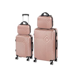 TraveLux Pro XXIII gurulós bőrönd szett rosegold