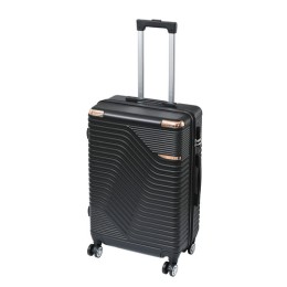 TraveLux Urban közepes bőrönd keményfedeles 68x45x25 cm fekete