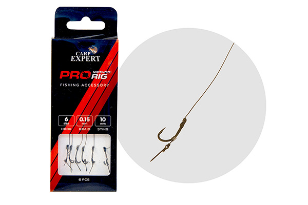 Carp Expert PRO Method Feeder Csalitüskés Előke 6DB - Image 3