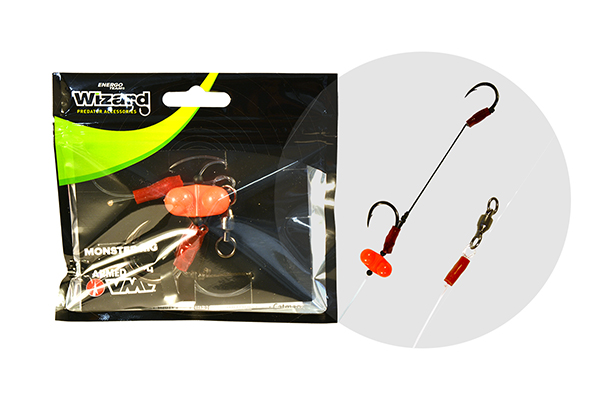 Wizard Monster Surface Livebait Double Monobraid RIG Harcsázó Előke - Image 3