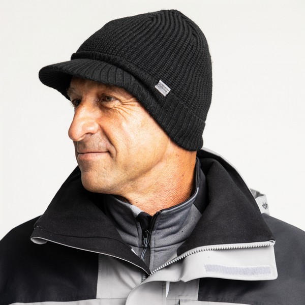 Adventer Knitted Peak HAT Black UNI Sapka - Image 2