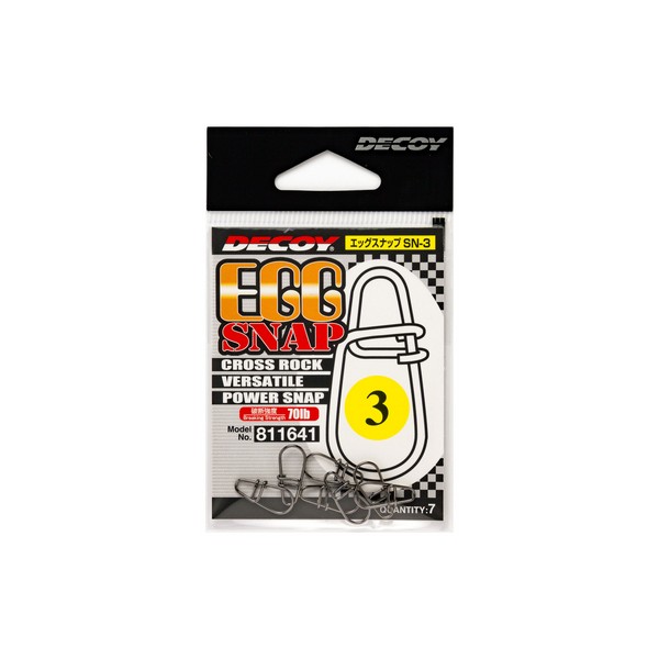 Decoy Sn-3 EGG Snap NS Black Kapocs - Image 2