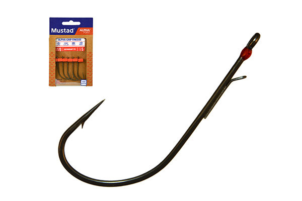 Mustad Alpha-grip Finesse Horog - Image 2