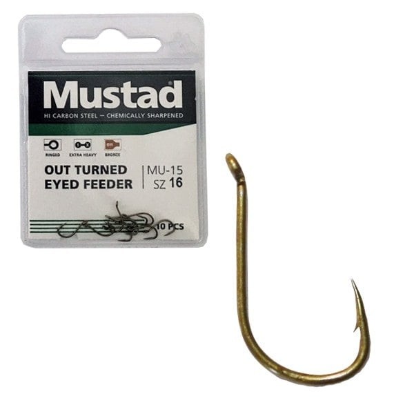 Mustad Ultra NP OUT Turned Eyed Feeder Horog - Image 2