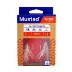 Mustad In-line Triple Grip RED Tinsel Horog - Image 2