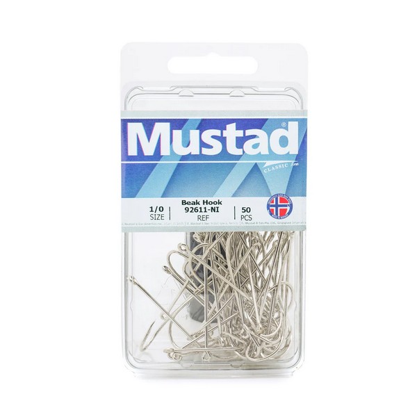 Mustad Long Shank Beak Nickel Horog - Image 2