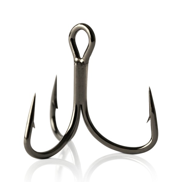 Mustad NP Triple Grip Forged Ringed 2X KVD Short Hármashorog - Image 2