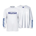 Mustad Light Grey Brand Longsleeve UV - Repreve+spandex Póló - Image 2
