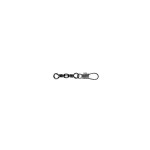 Mustad Barrel Swivel With Interlock Snap Black Nickel Forgókapocs - Image 2