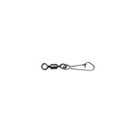 Mustad Rolling Swivel Round EYE W/hook Snap Black Nickel Forgókapocs - Image 2