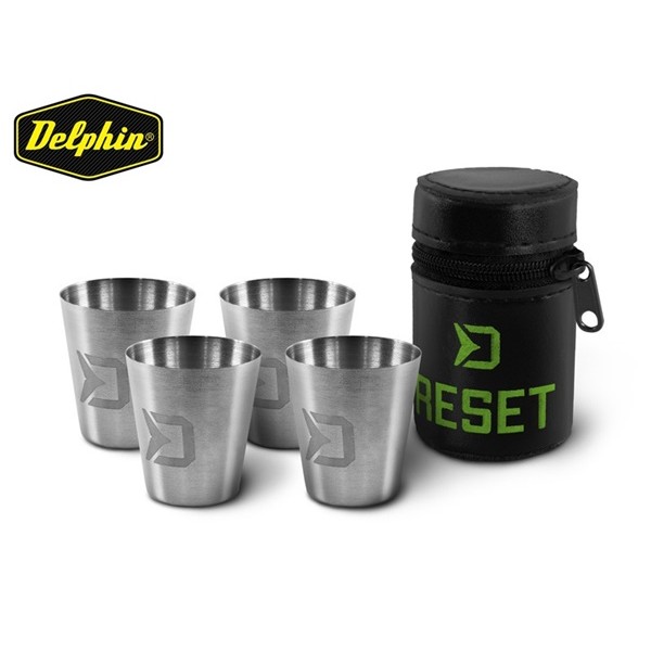 Rozsdamentes Acél Pohár Készlet Delphin Reset 4in1 4x30 ML - Image 2