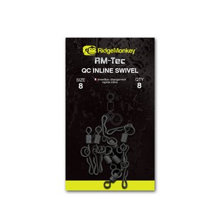 Ridgemonkey Rm-tec Quick Change Inline Swivel Gyorskapcsos Forgó 8db/csomag - Image 2