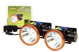 Outdoor Szupererős Fejlámpa DC Adapterrel Duopack