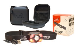 Carp Expert Practic Mini Fejlámpa Kemény Tokkal