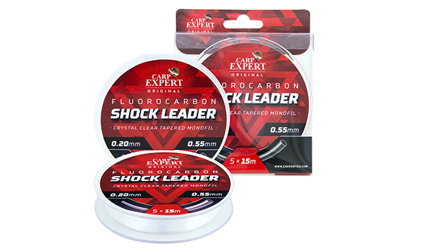 Carp Expert Fluorocarbon Crystal Clear Shock Leader 5x15m